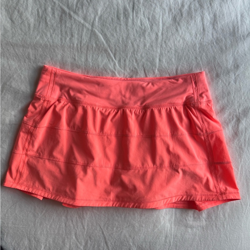 Lululemon Pace Rival mid rise Skirt. Size 8 regular. Color sunset i believe.
